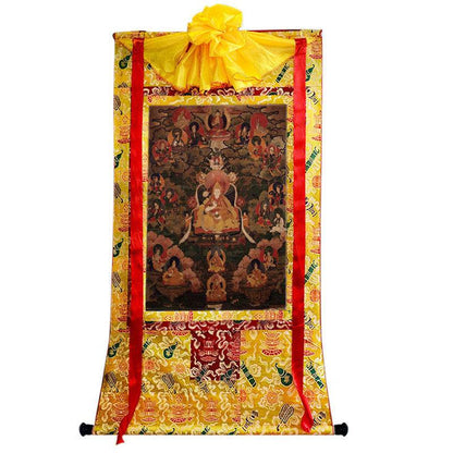 Dalai Lama VII - Kelzang Gyatso Image - Tibetan thangka painting, view 8