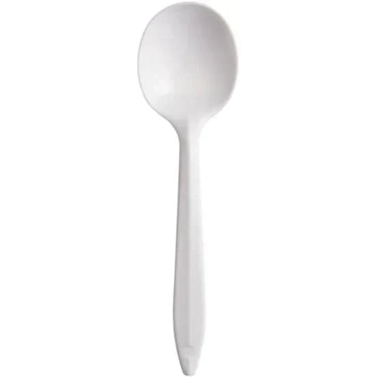 Dart Container - Style Setter White Soup Spoon Cutlery Medium Weight, 1000/Cs - SU6BW