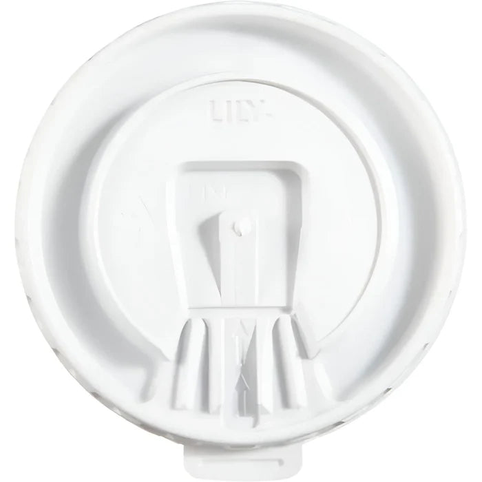 Dart Container - White Flip Back Lid For X8 Plastic Cups, 1000/Cs - 8TFL-L0007