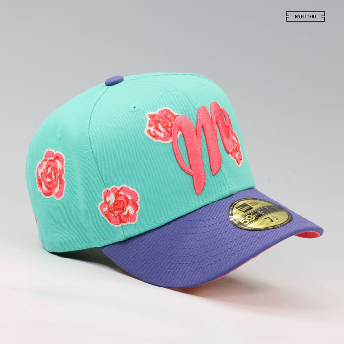 DIABLOS ROJOS DEL MÉXICO LMB ROSES ALL OVER NEW ERA FITTED CAP