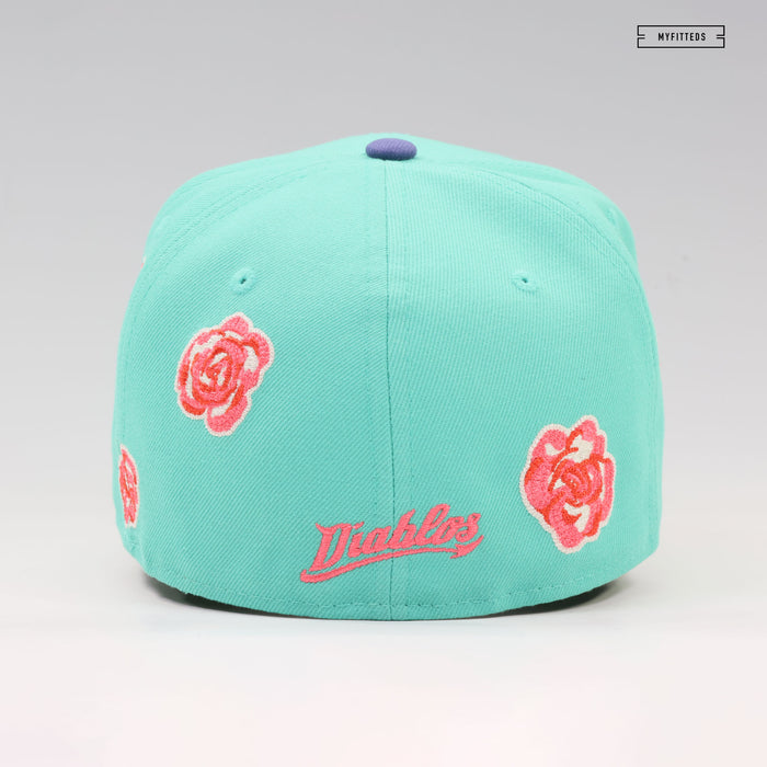 DIABLOS ROJOS DEL MÉXICO LMB ROSES ALL OVER NEW ERA FITTED CAP