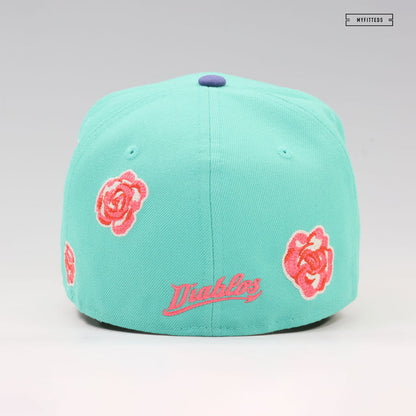DIABLOS ROJOS DEL MÉXICO LMB ROSES ALL OVER NEW ERA FITTED CAP