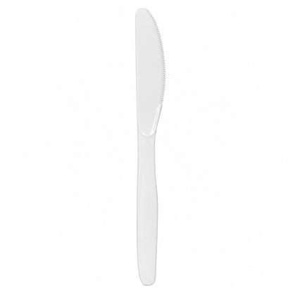 Empress - Medium Weight Polypro White Knives, 1000/Cs - E175003