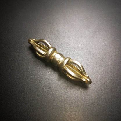Five-pronged Vajra Amulet - Tibetan Buddhist amulet, view 4