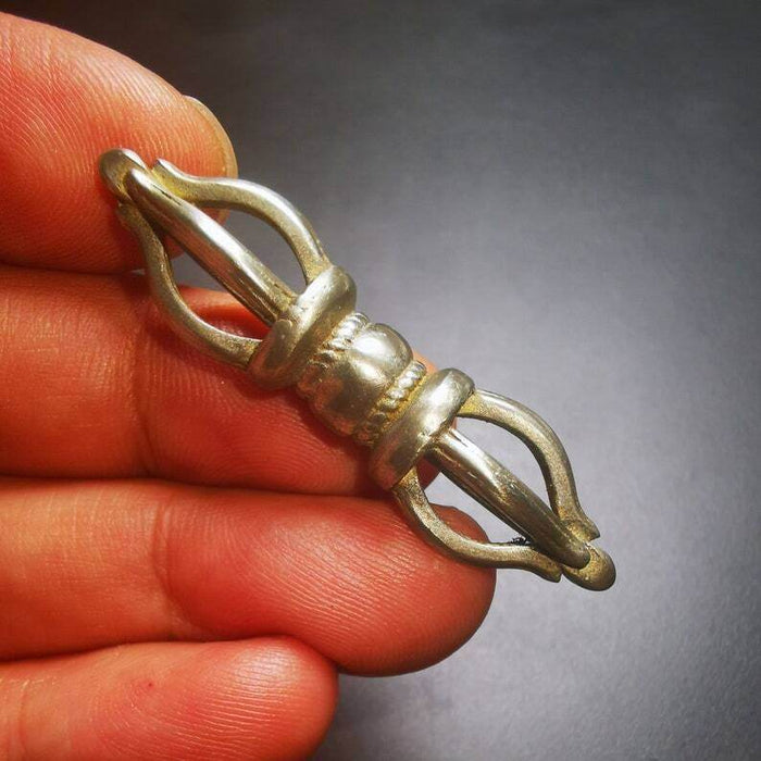 Five-pronged Vajra Amulet - Tibetan Buddhist amulet, view 8