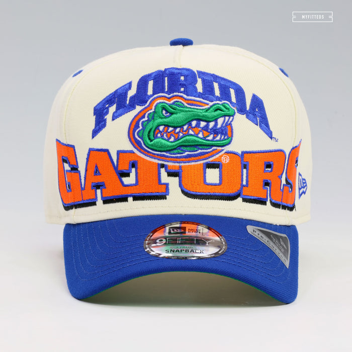 FLORIDA GATORS MARCH MADNESS OVERSIZED 9FIFTY A-FRAME NEW ERA SNAPBACK HAT