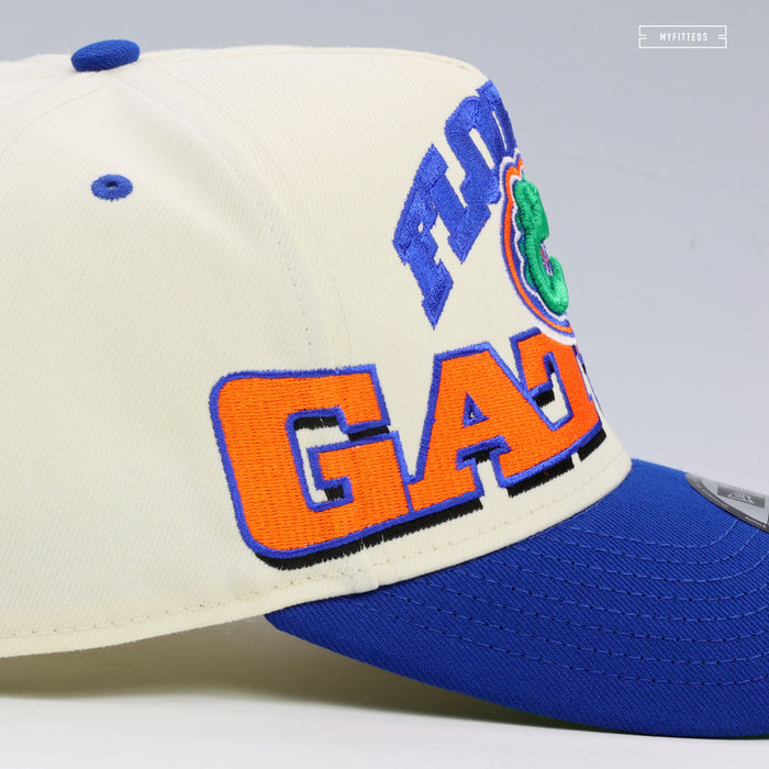 FLORIDA GATORS MARCH MADNESS OVERSIZED 9FIFTY A-FRAME NEW ERA SNAPBACK HAT