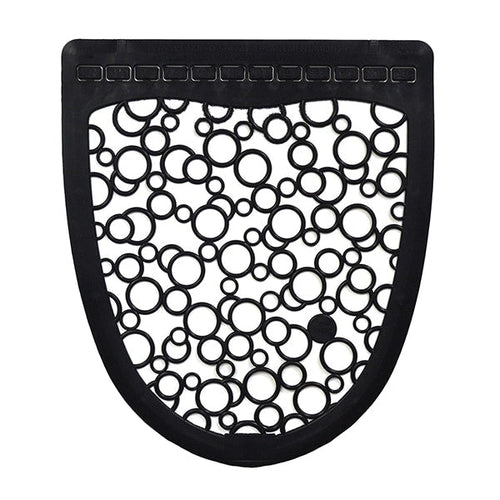 Fresh Products - Disposable Black on White Urinal Floor Mat - PSUM-F-000I006M-BLK