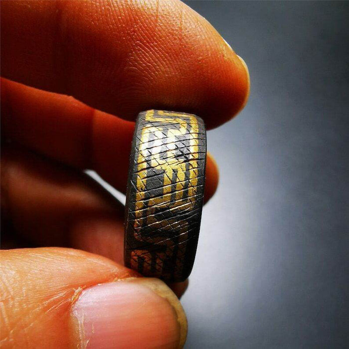 Gandhanra Unique Handmade Tibetan Ring,Made of Gold Filled and Silver Filled - Tibetan Buddhist art, view 5