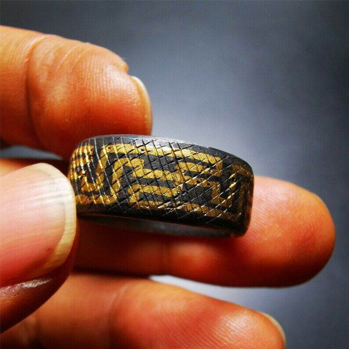 Gandhanra Unique Handmade Tibetan Ring,Made of Gold Filled and Silver Filled - Tibetan Buddhist art, view 6