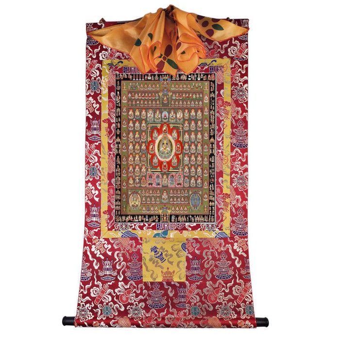 Garbha-dhatu-mandala Image - Tibetan thangka painting, view 7