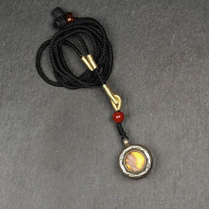 Gau Ghau Shrine, Altar Amulet Pendant - Tibetan Buddhist amulet, front view