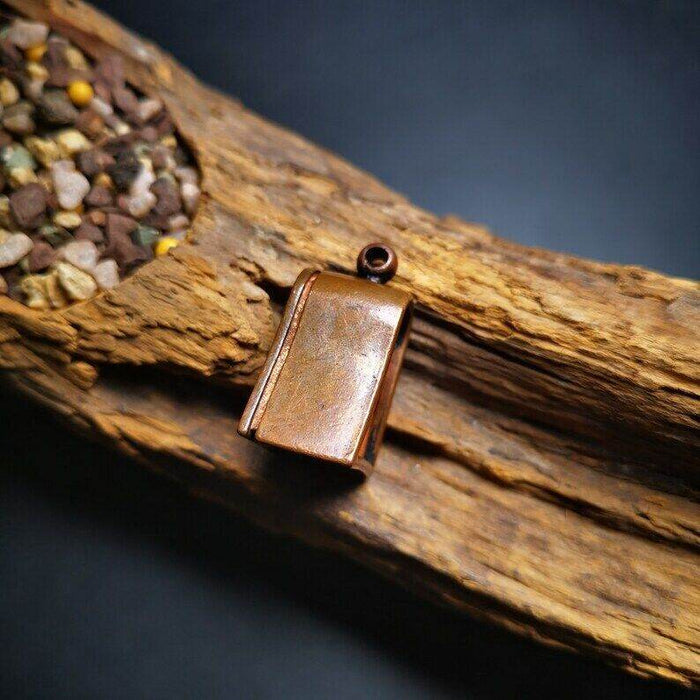 Gau Ghau Shrine, Altar Amulet Pendant - Tibetan Buddhist amulet, close-up detail
