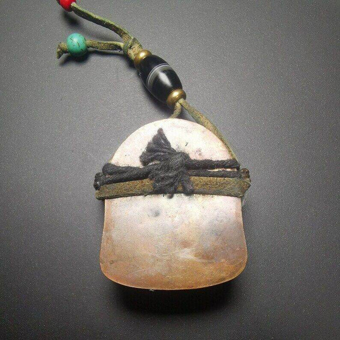 Gau Ghau Shrine, Altar Amulet Pendant - Tibetan Buddhist amulet, close-up detail