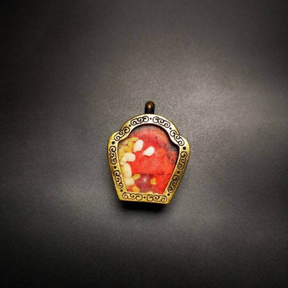 Gau Ghau Shrine, Altar Amulet Pendant - Tibetan Buddhist amulet, view 4