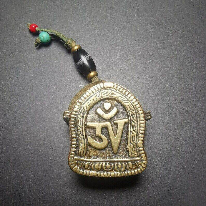 Gau Ghau Shrine, Altar Amulet Pendant - Tibetan Buddhist amulet, view 4
