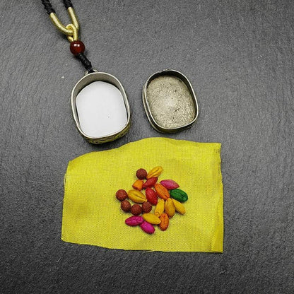 Gau Ghau Shrine, Altar Amulet Pendant - Tibetan Buddhist amulet, view 6