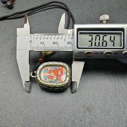 Gau Ghau Shrine, Altar Amulet Pendant - Tibetan Buddhist amulet, view 8