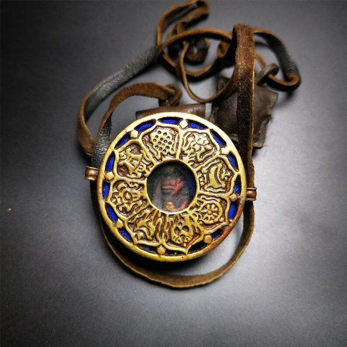 Gau Ghau Shrine, Amulet - Tibetan Buddhist amulet, view 4