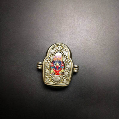 Gau Ghau Shrine,Shri Devi,Drashi Lhamo,Zashi Lhamo,Buddhist Altar Amulet Pendant - Tibetan Buddhist amulet, view 4