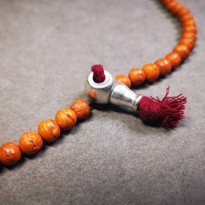 Guru Bead, T-drilled 3-Hole Bead for Prayer Bead,1.0" - Tibetan Buddhist art, view 4