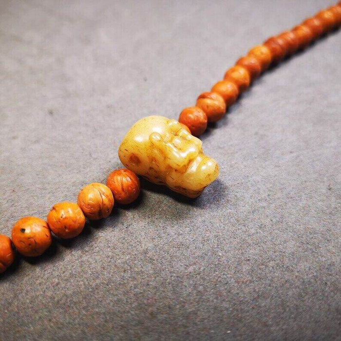 Guru Bead, T-drilled 3-Hole Bead for Prayer Bead - Tibetan Buddhist art, view 4