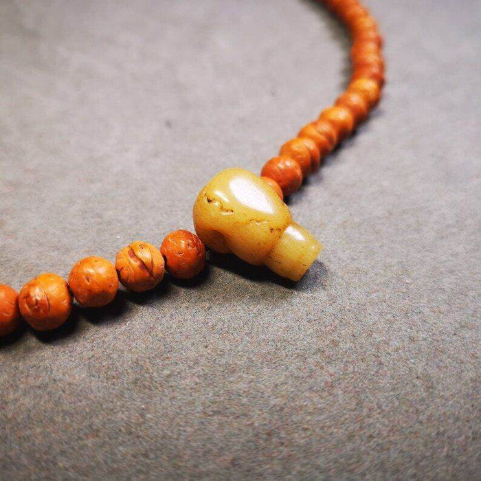 Guru Bead, T-drilled 3-Hole Bead for Prayer Bead - Tibetan Buddhist art, view 4