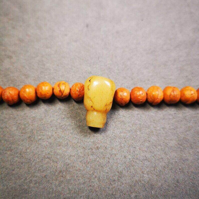 Guru Bead, T-drilled 3-Hole Bead for Prayer Bead - Tibetan Buddhist art, view 6