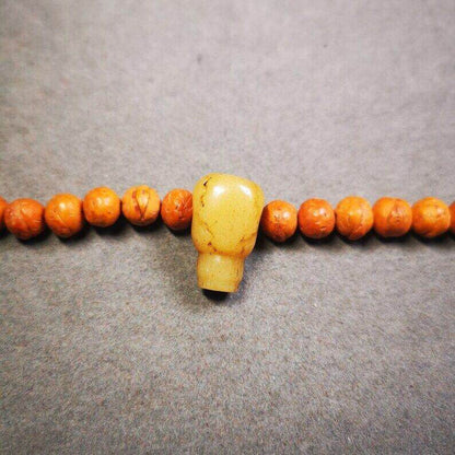 Guru Bead, T-drilled 3-Hole Bead for Prayer Bead - Tibetan Buddhist art, view 6