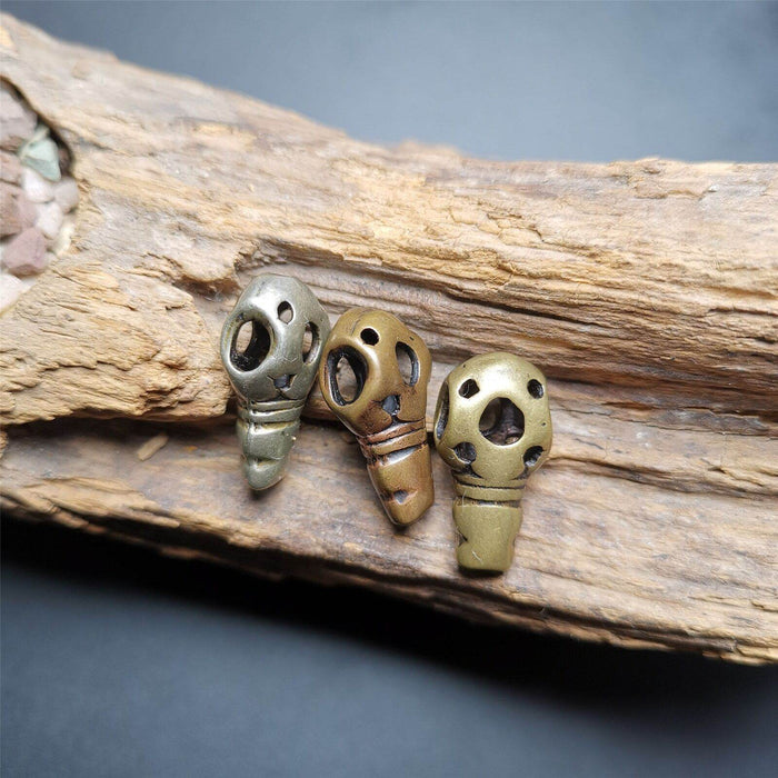 Guru Bead,T-drilled 3-Hole Bead Connector for Mala,Prayer Bead - Tibetan Buddhist mala beads, detailed view
