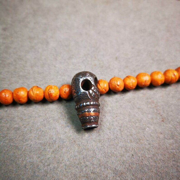 Guru Bead,T-drilled 3-Hole Mala Bead - Tibetan Buddhist mala beads, view 5