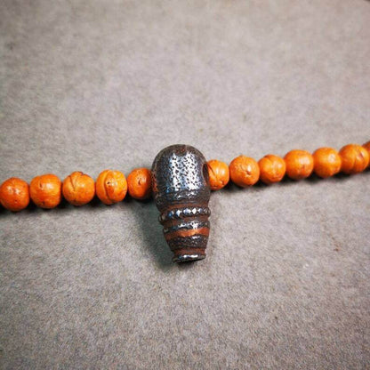 Guru Bead,T-drilled 3-Hole Mala Bead - Tibetan Buddhist mala beads, view 6