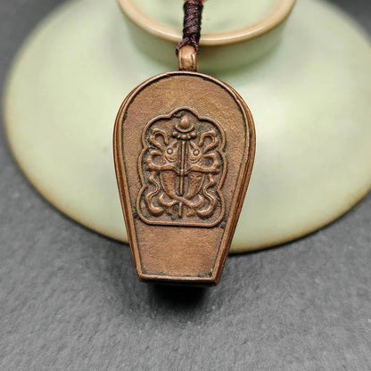 Guru Rinpoche Gau Shrine, Altar Amulet Pendant - Tibetan Buddhist amulet, view 6