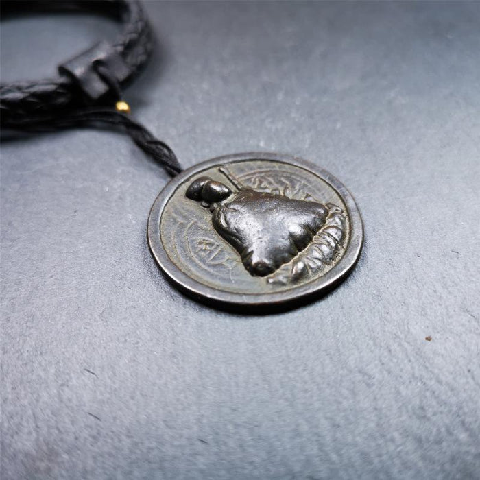 Guru Rinpoche Pendant 1.4" - Tibetan Buddhist art, view 7