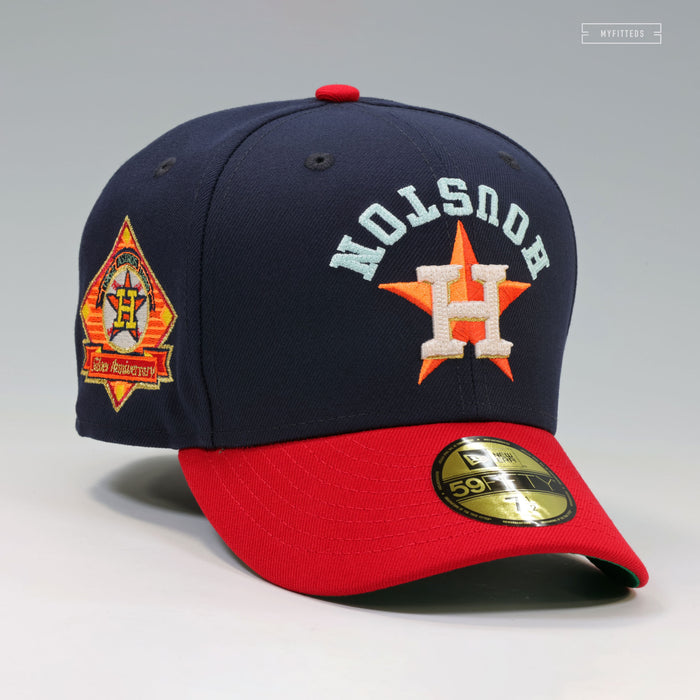 HOUSTON ASTROS 1962-1986 25TH SILVER ANNIVERSARY KATE'S JACKET INSPIRED NEW ERA FITTED CAP