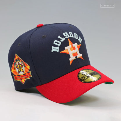 HOUSTON ASTROS 1962-1986 25TH SILVER ANNIVERSARY KATE'S JACKET INSPIRED NEW ERA FITTED CAP