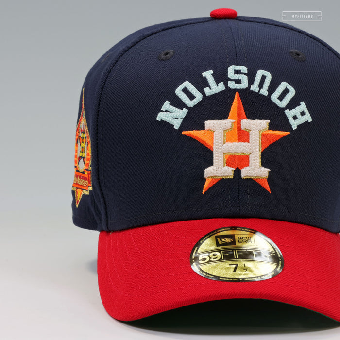 HOUSTON ASTROS 1962-1986 25TH SILVER ANNIVERSARY KATE'S JACKET INSPIRED NEW ERA FITTED CAP