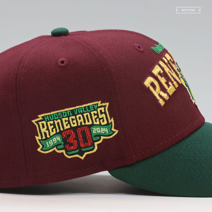 HUDSON VALLEY RENEGADES 30TH ANNIVERSARY RETRO TEAM COLOR NEW ERA FITTED CAP