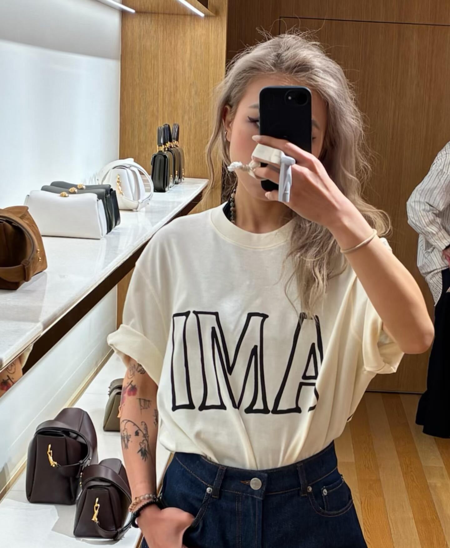 2026 Women’s Heart A Letter Print Box-Fit Short-Sleeved T-Shirt (EE405)