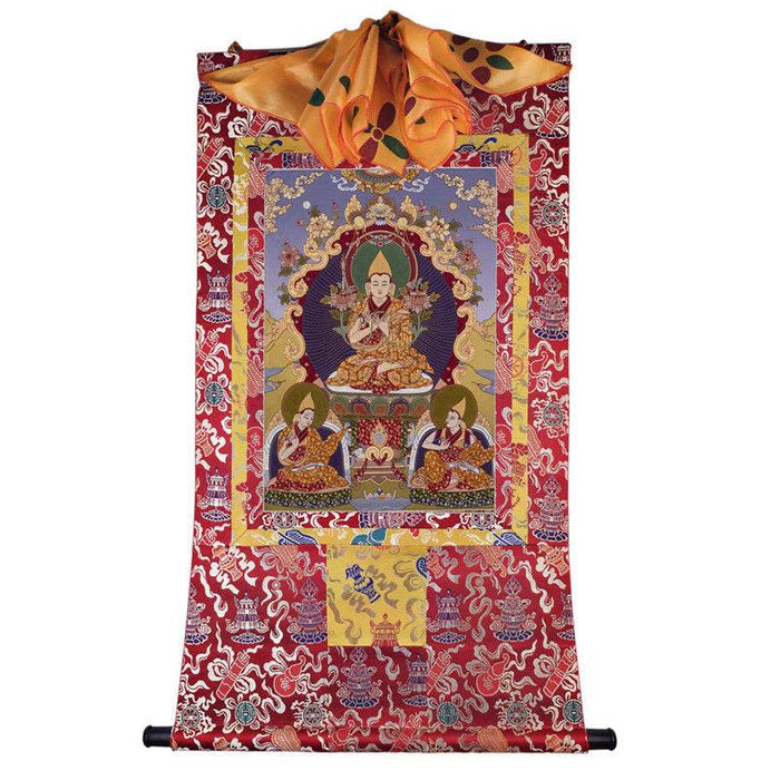 Je Tsongkhapa Image - Tibetan thangka painting, view 7