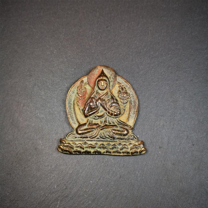 Je Tsongkhapa Statue 2.83" - Tibetan Buddhist statue, view 7