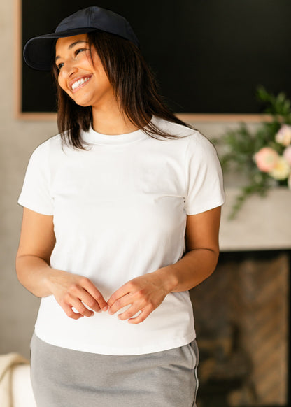 Lanie Casual Comfort Staple Tee - FINAL SALE