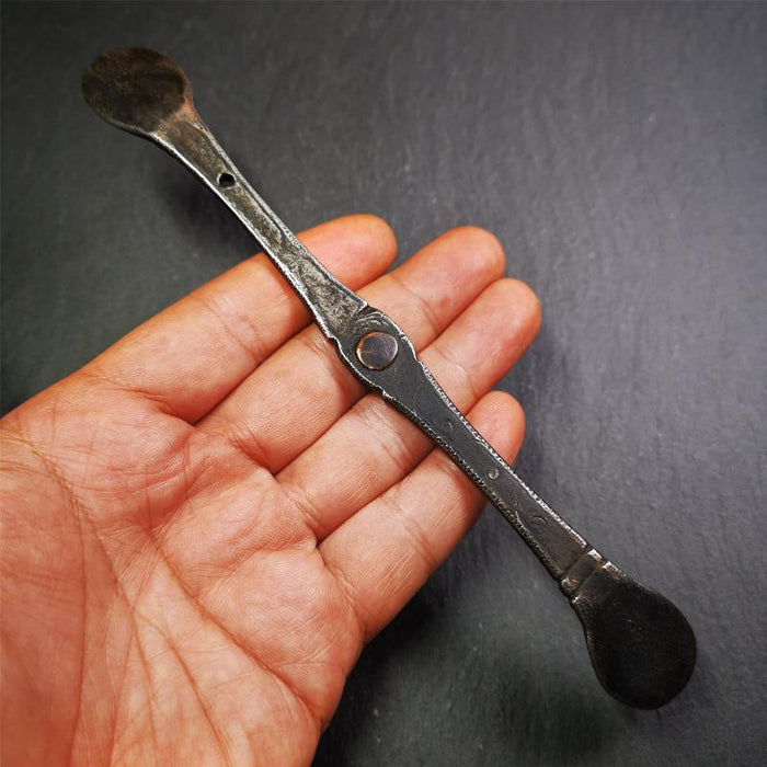 Large Size Offering Spoon 7.5" - Tibetan Buddhist art, view 4