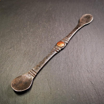 Large Size Offering Spoon 7.5" - Tibetan Buddhist art, view 7