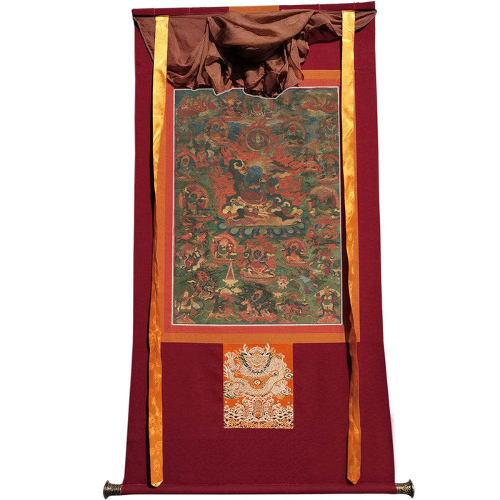 Legden Mahakala Thangka - Tibetan thangka painting, view 7