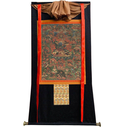 Legden Mahakala Thangka - Tibetan thangka painting, view 8