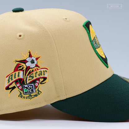 LOS ANGELES GALAXY 2003 MLS ALL-STAR GAME CARSON, CA. RETRO CAMPER PACK NEW ERA FITTED CAP