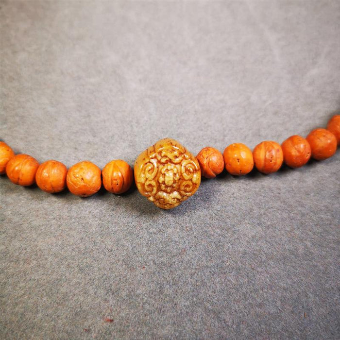 Lucky Knot Bead Amulet 0.63" - Tibetan Buddhist amulet, view 5