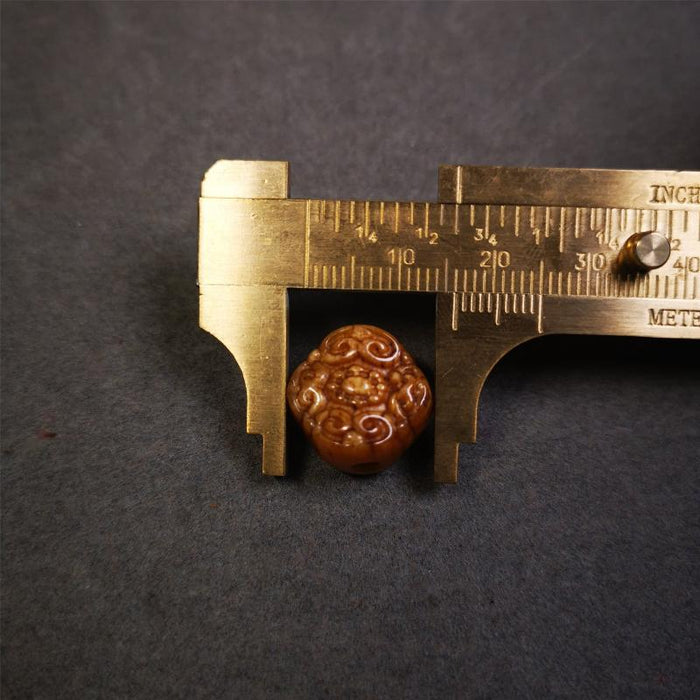 Lucky Knot Bead Amulet 0.63" - Tibetan Buddhist amulet, view 8