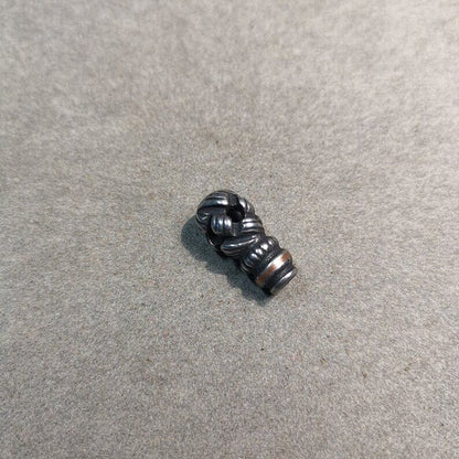 Lucky Knot T-drilled 3-Hole Bead for Prayer Bead,0.8" - Tibetan Buddhist art, view 6